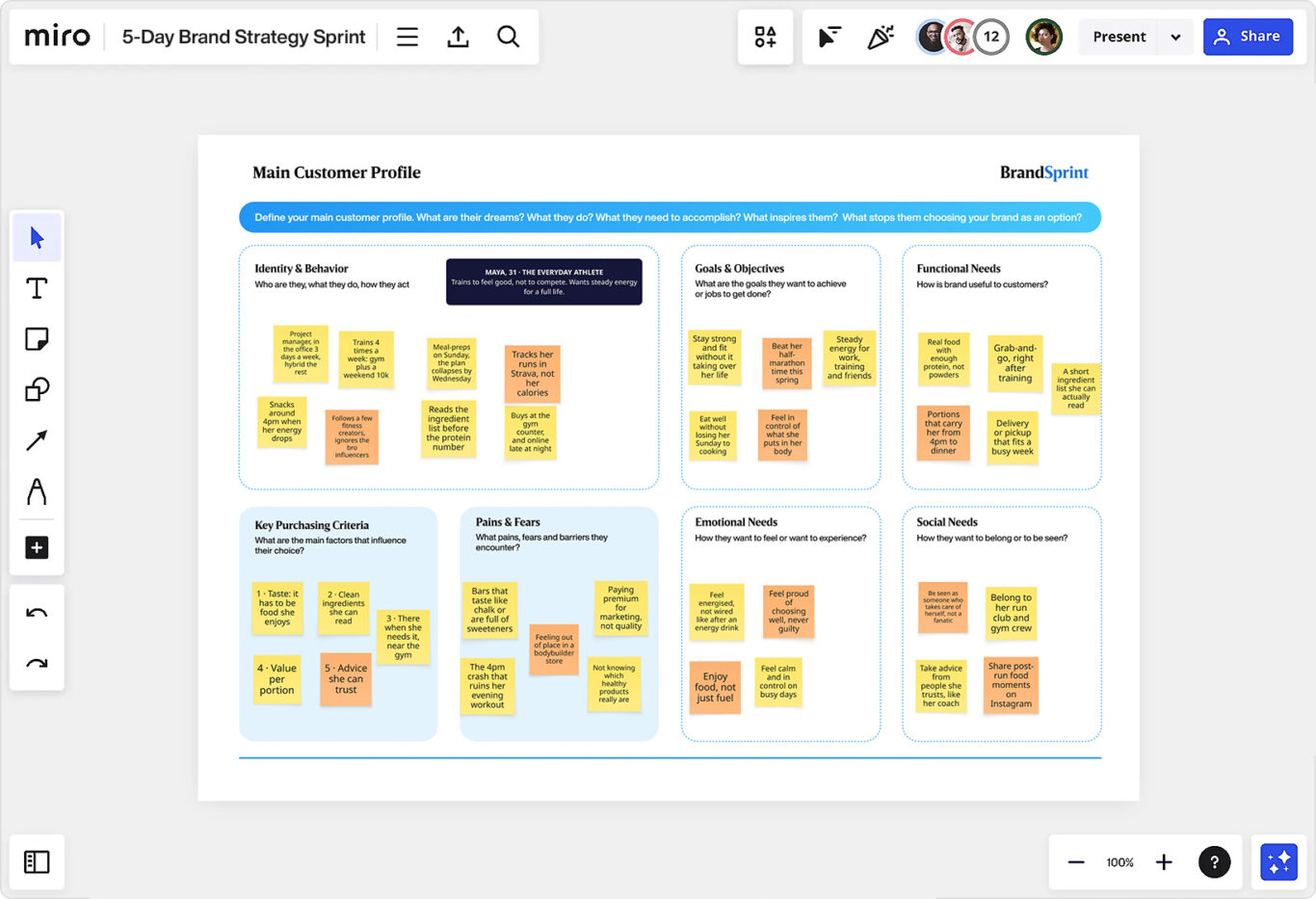 Main Customer Profile paints a vivid picture of the one real person the brand serves first: who they are, what they want, what they need, what they fear, and what makes them choose. That way the whole team designs for the same customer.