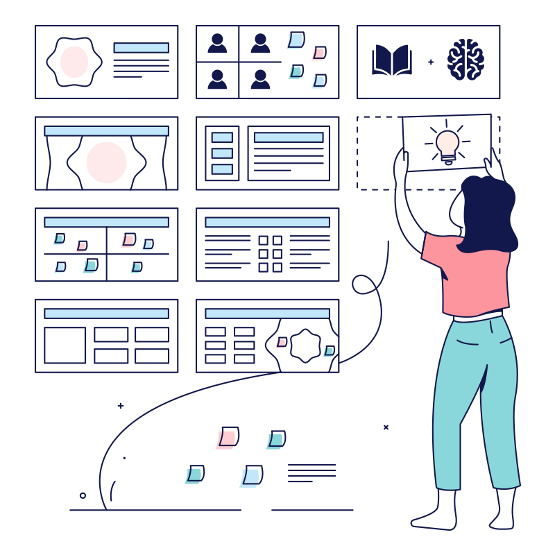 Person working with a lot of different tools